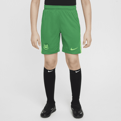 VfL Wolfsburg 2024/25 Stadium Home/Away Nike Replika-Fußballshorts mit Dri-FIT-Technologie (ältere Kinder)