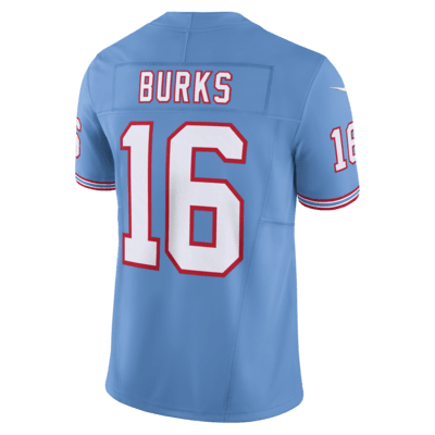 Jersey de fútbol americano Nike Dri-FIT de la NFL Limited para hombre Treylon Burks Tennessee Titans