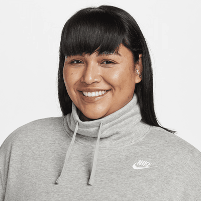 Sudadera de cuello alto oversized para mujer (talla grande) Nike Sportswear Club Fleece