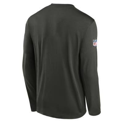 New York Jets Rivalries Collection Sideline Legend Small Logo Men's Nike Dri-FIT NFL Long-Sleeve T-Shirt