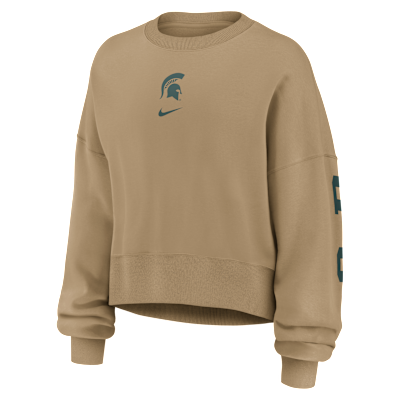 Michigan State Phoenix 2-Hit Women's Nike College Pullover Crew