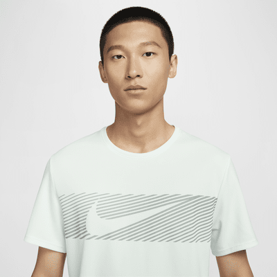 เสื้อวิ่งแขนสั้นผู้ชาย Dri-FIT UV Nike Miler Flash