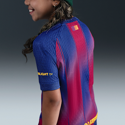 FC Barcelona 2025/26 Match Home Nike Dri-FIT ADV Authentic Fußballtrikot (ältere Kinder)