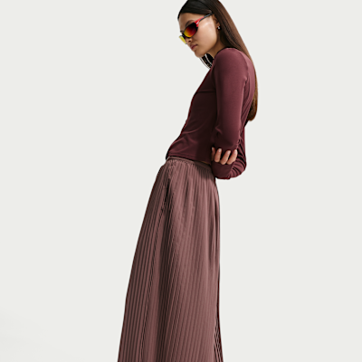 Pantalon jupe-culotte oversize taille mi-haute Nike Sportswear pour femme