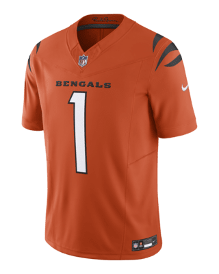 Men's Nike Tee Higgins Orange Cincinnati Bengals Vapor F.U.S.E. Limited Jersey Size: Medium