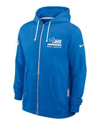 Мужское худи Detroit Lions Utility Player Sideline Nike Dri-FIT NFL Full-Zip Hoodie