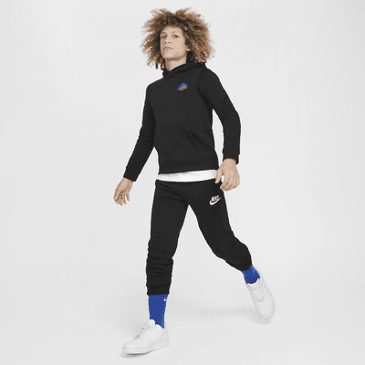 Felpa pullover in fleece con cappuccio Nike Sportswear Standard Issue – Ragazzo