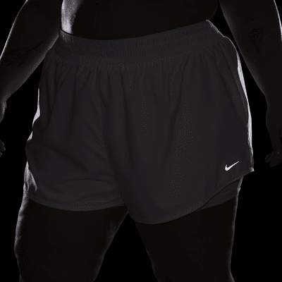 Nike Dri-FIT One Women's High-Waisted 3" 2-in-1 Shorts (Plus Size)