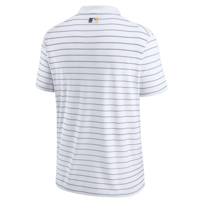 Nike Golf Tour Performance Milwaukee Brewers Men's Polo Shirt Dri-Fit  White Sz L