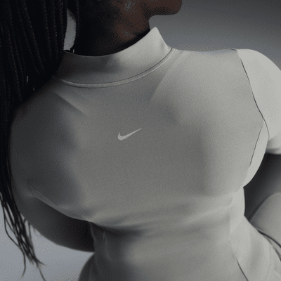 Nike Zenvy Dri-FIT Tam Boy Fermuarlı Uzun Kollu Kadın Üstü