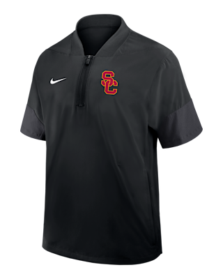 Мужская куртка USC Sideline Coach Nike College 1/2-Zip Short-Sleeve