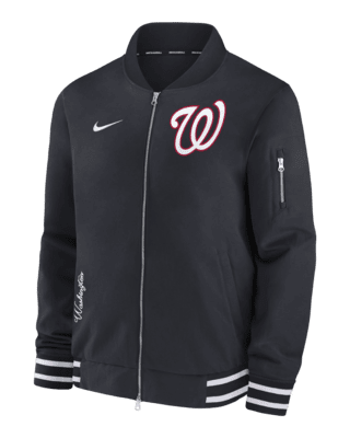 Мужская куртка Washington Nationals Authentic Collection Nike MLB Full-Zip Bomber