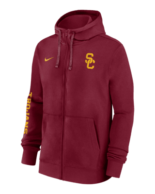 Мужское худи USC Trojans Sideline Team Issue Nike College Full-Zip Hoodie