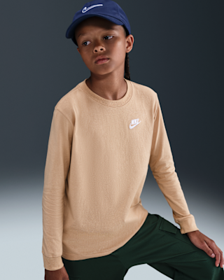 Детская футболка Nike Sportswear Big Kids' Long-Sleeve