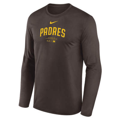 San Diego Padres Authentic Collection Practice Men's Nike Dri-FIT MLB Long-Sleeve T-Shirt