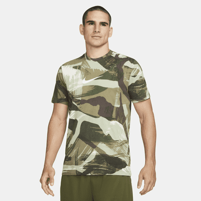 Nike Dri-FIT Camo Print Training T-Shirt.
