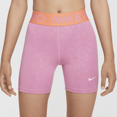 Nike Pro Dri-FIT-shorts til piger (7,6 cm)