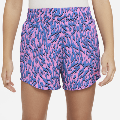 Nike One Big Kids' (Girls') Woven High-Waisted Shorts