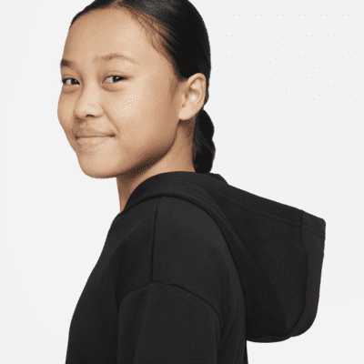 Nike Air Big Kids' (Girls') French Terry Crop Hoodie