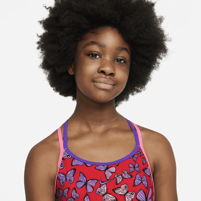 Nike Big Kids' (Girls') T-Back 1-Piece Swimsuit