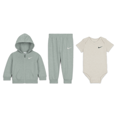 Nike Baby (0-9M) 3-Piece Bodysuit Set