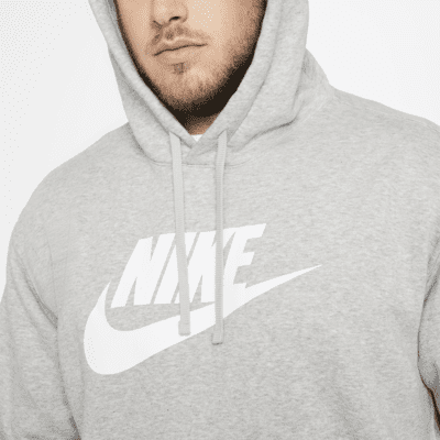 Sudadera con gorro sin cierre con estampado para hombre Nike Sportswear Club Fleece