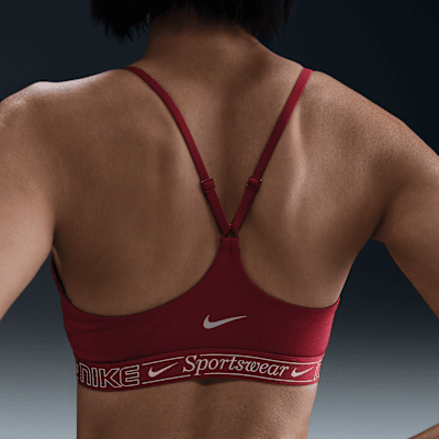 Nike Indy Gepolsterter, verstellbarer Sport-BH mit leichtem Halt (Damen)