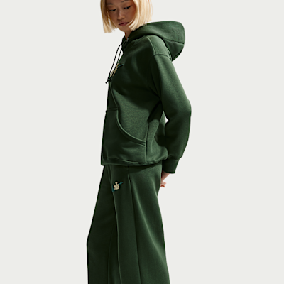 나이키 스포츠웨어 피닉스 플리스 여성 하이웨이스트 와이드 레그 로고 팬츠