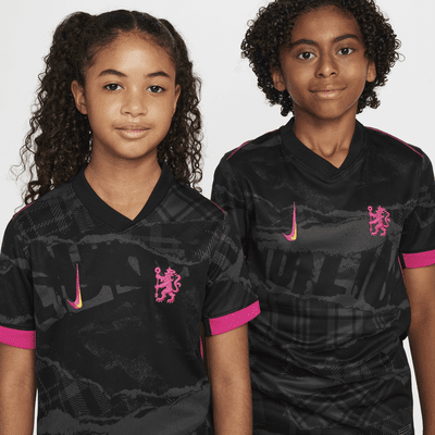 FC Chelsea 2024/25 Stadium Third Nike Replika-Fußballtrikot mit Dri-FIT-Technologie (ältere Kinder)