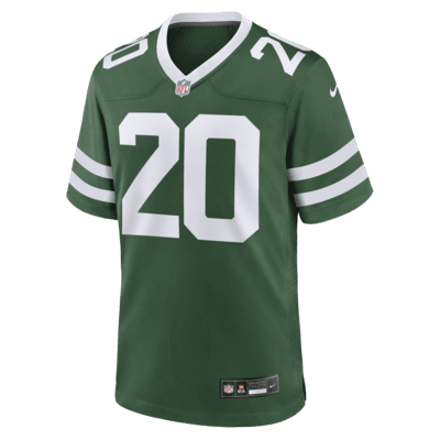 Jersey de fútbol americano Nike de la NFL Game para hombre Breece Hall New York Jets