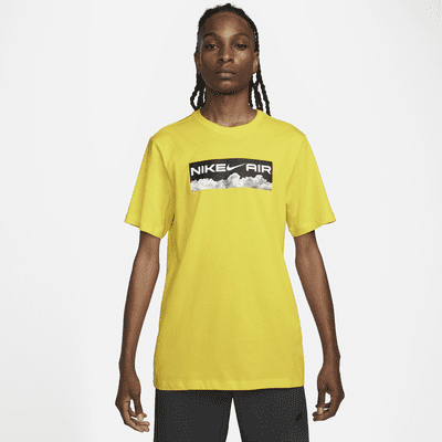 yellow nike t shirt