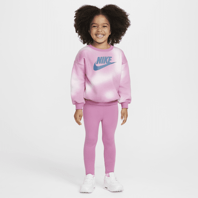 Conjunto infantil de leggings y sudadera Nike Solarized