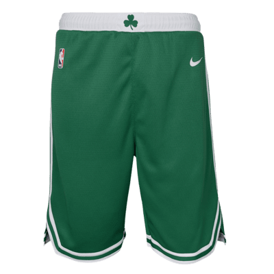 Shorts Nike Dri-FIT Swingman de la NBA para niños talla grande Boston Celtics Icon Edition