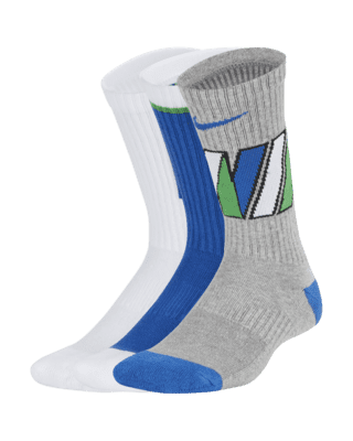 Nike Everyday Kids' Cushioned Crew Socks (3 Pairs). Nike.com