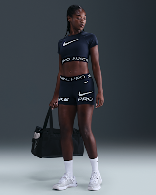Женские шорты Nike Pro Mid-Rise 3" Biker Shorts