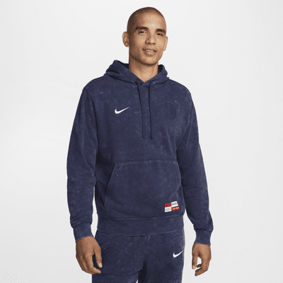 Felpa pullover da calcio in French Terry con cappuccio Nike Paris Saint-Germain Club – Uomo