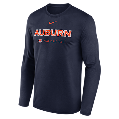 Auburn Courtside Basketball Shootaround Legend Men's Nike Dri-FIT College Long-Sleeve T-Shirt