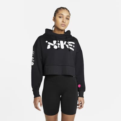 nike womens cropped hoodie