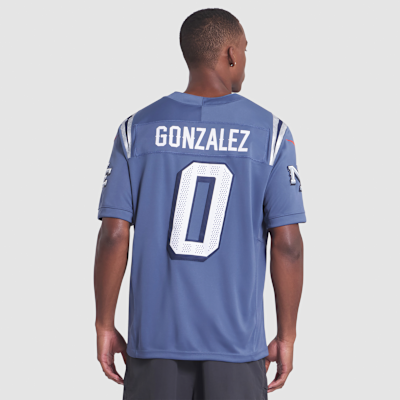 Christian Gonzalez New England Patriots Rivalries Collection Men's Nike Dri-FIT NFL Limited Jersey