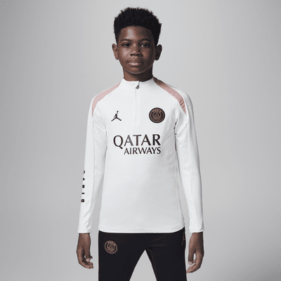 Paris Saint-Germain Strike Third Jordan Dri-FIT-fodboldtræningstrøje til større børn