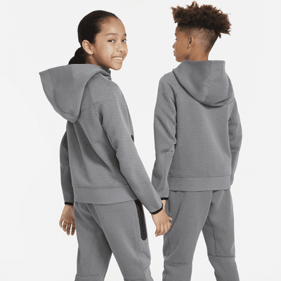 Huvtröja med hel dragkedja Nike Sportswear Tech Fleece Winterized för ungdom (killar)