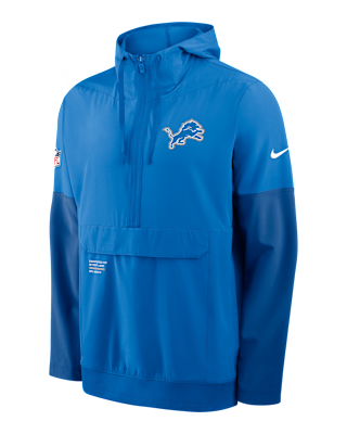 Мужская куртка Detroit Lions Well Rounded Anorak Nike NFL 1/2-Zip Hooded