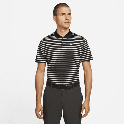 Pánská golfová polokošile Nike Dri-FIT Victory s proužky