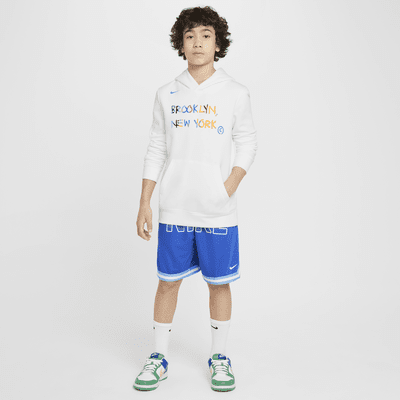 Brooklyn Nets City Edition Nike NBA-fleecehoodie voor kids