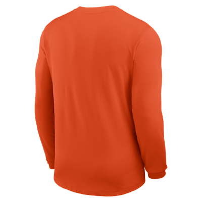 Clemson Sideline Coach Men's Nike Dri-FIT College Long-Sleeve Top