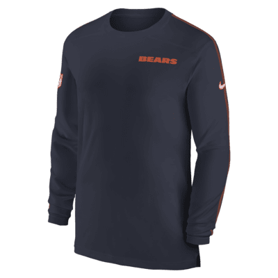 Chicago Bears Sideline Coach Men's Nike Dri-FIT NFL Long-Sleeve Top