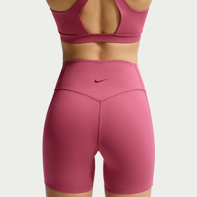ナイキ ユニバーサ ウィメンズ ハイウエスト 13cm バイカーショートパンツ フロントシームなし