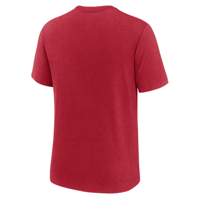 Playera universitaria Nike para hombre Ohio State Buckeyes Blitz Evergreen Legacy Primary