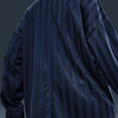Nike Sportswear Women's Oversized Jacquard Striped Button-Down Shirt