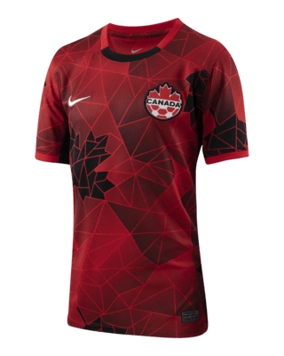 Подростковые джерси Canada 2023 Stadium Home Big Kids' Nike Dri-FIT Soccer Jersey